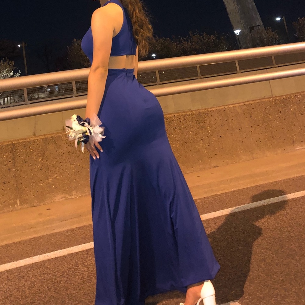 Royal blue maxi dress